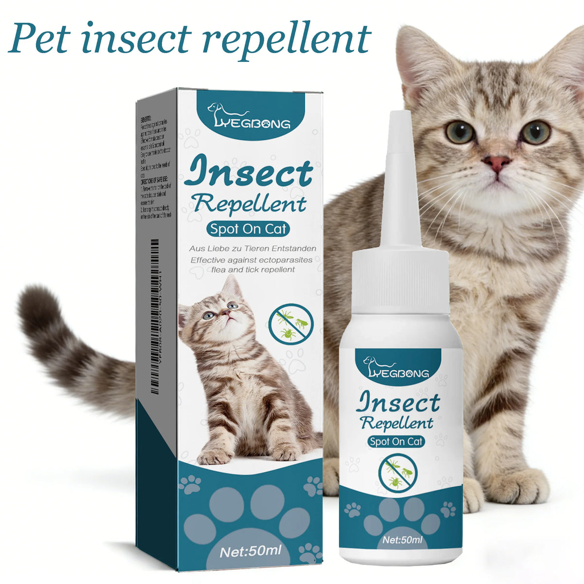 Yegbong Natural Flea And Tick Drops For Cats And Dogs