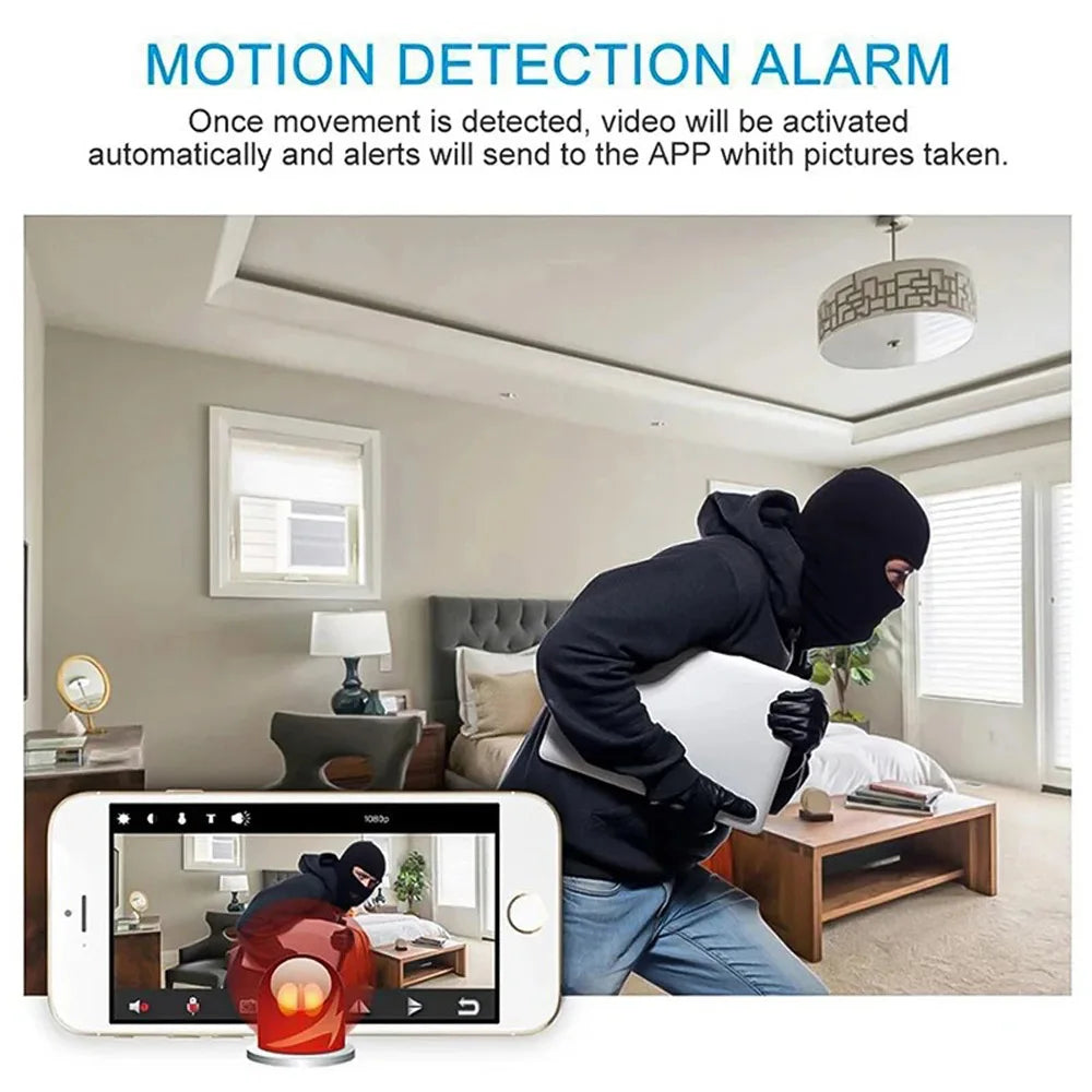 Mini WiFi Security Camera With Night Vision And Motion Detection