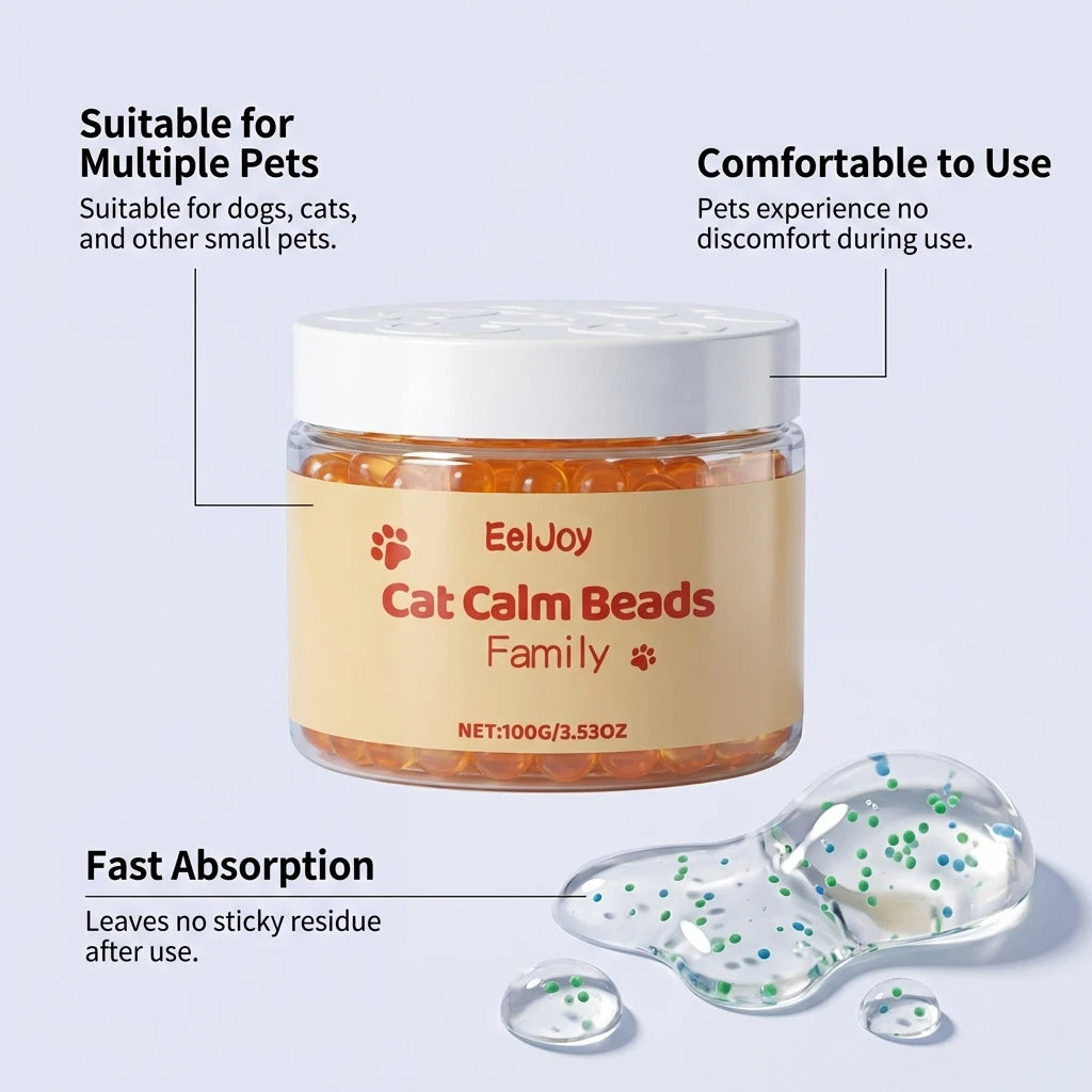 Cat Calming Beads Gentle Formula Stress And Anxiety Relief Supplement