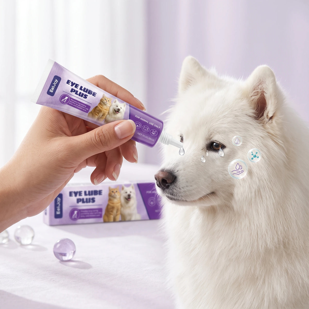 Daily Premium Pet Eye Tear Stain Cleaning Gel Solution