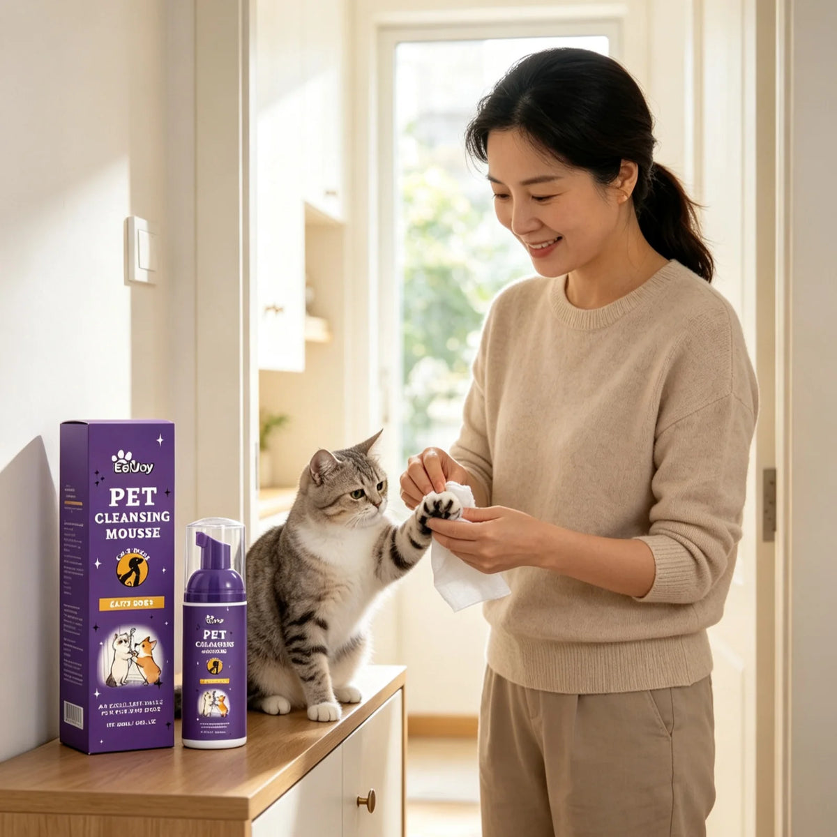 EelJoy Deep Cleansing Pet Grooming Foam For Odor Control