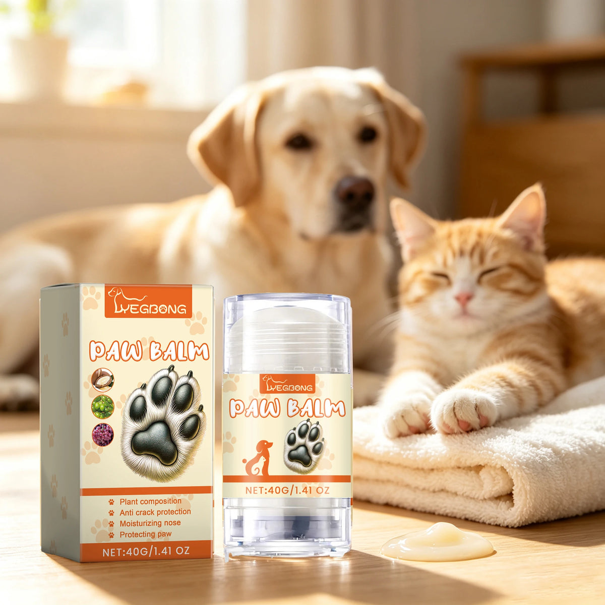 Yegbong Plant Formula Pet Paw Balm Stick Deep Moisturizing Care