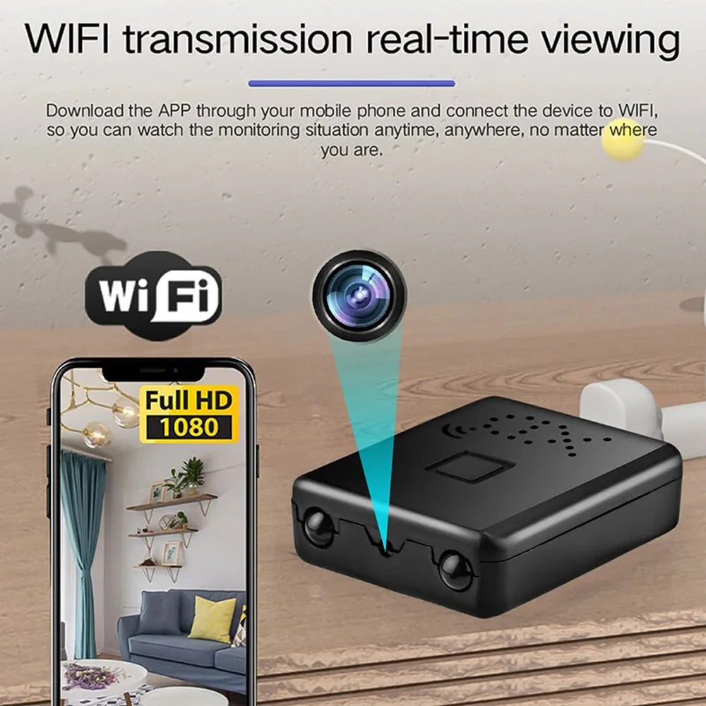 Mini WiFi Security Camera With Night Vision And Motion Detection