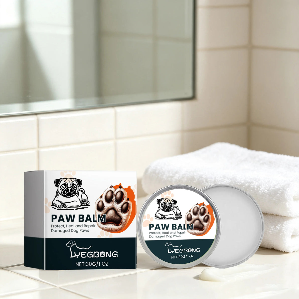 Yegbong Natural Pet Paw Balm For Repairing Dry Skin