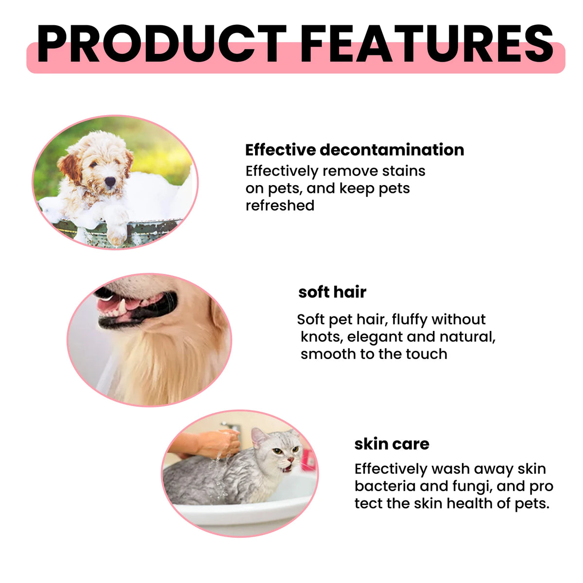 YEGbong Natural Pet Soap Gentle Cleanser With Odor Elimination