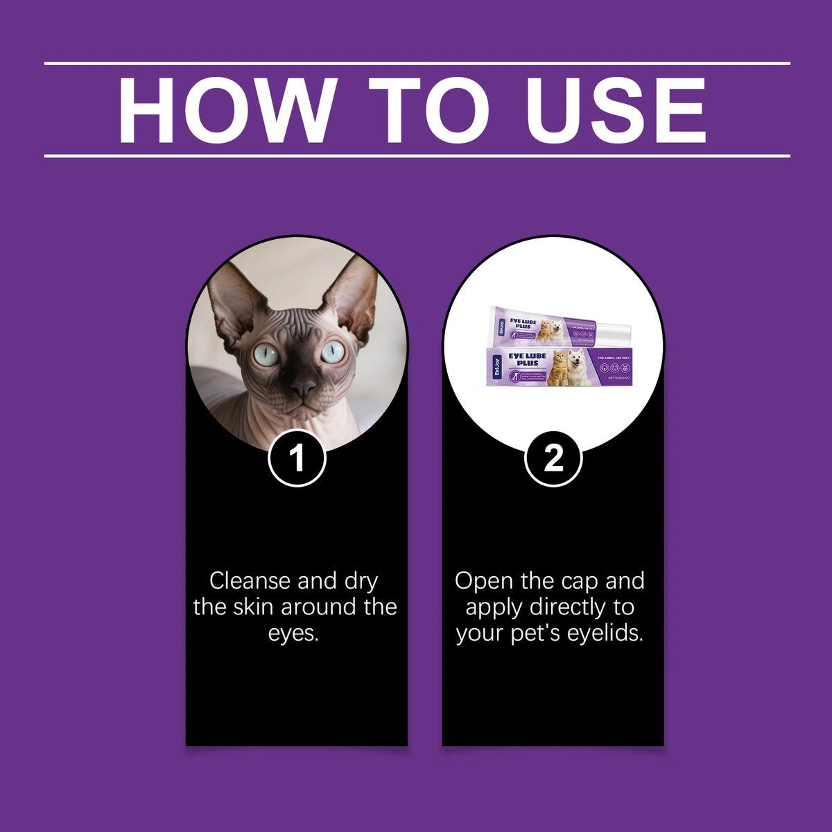 Daily Premium Pet Eye Tear Stain Cleaning Gel Solution