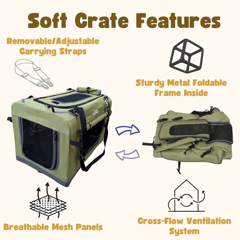 Foldable 2 In 1 Pet Stroller And Portable Travel Carrier