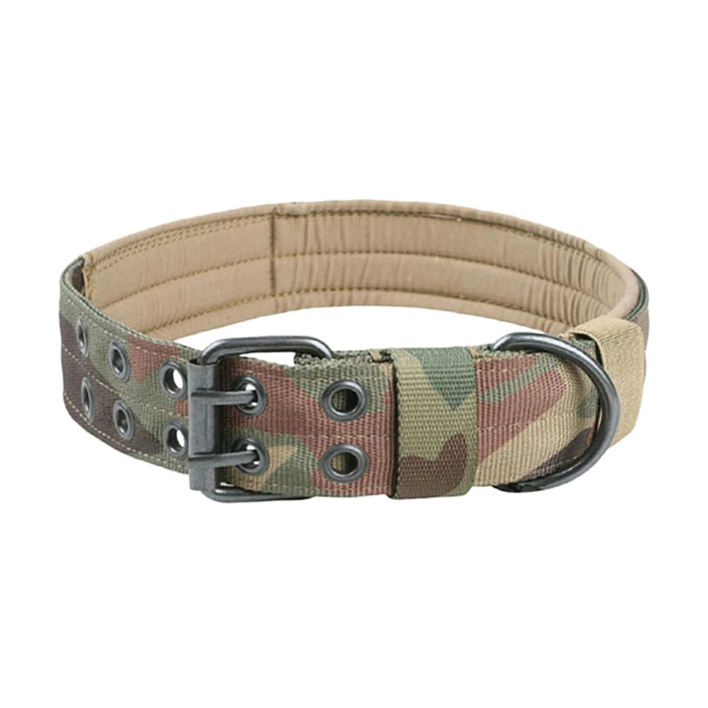 Durable Nylon Tactical Dog Collar for Training and Outdoor Use