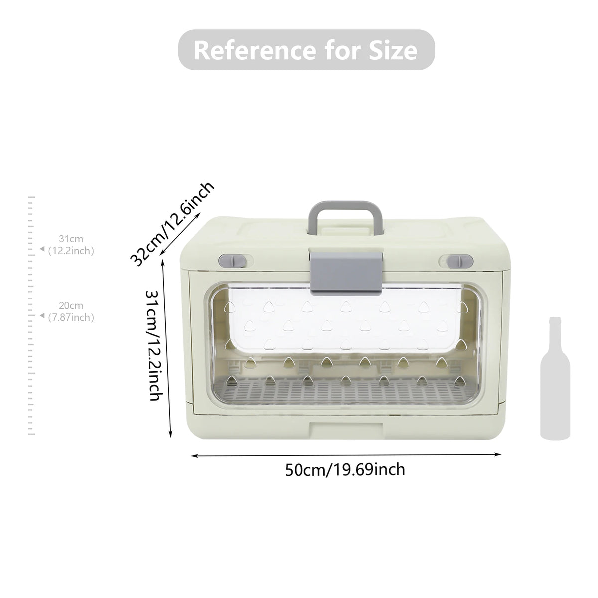 Foldable Portable Pet Carrier With Breathable Clear Window