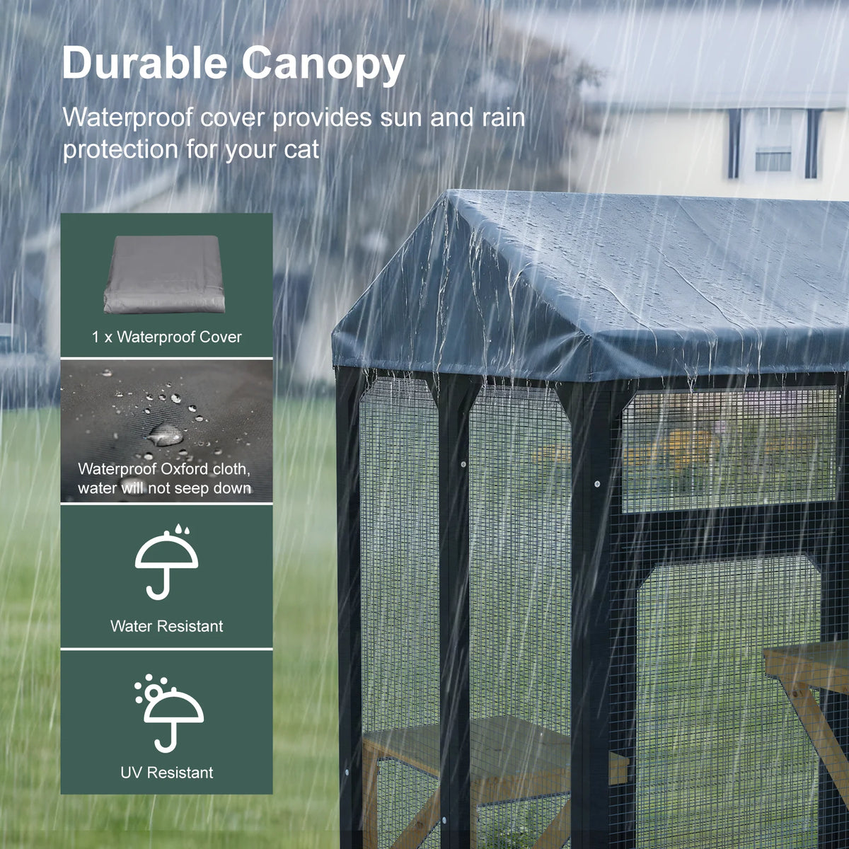 Waterproof Outdoor Cat Catio Walk In Platforms And Boxes