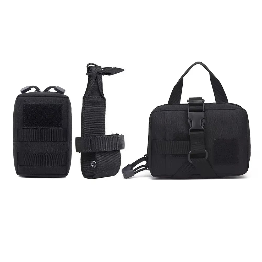 Petavel Nylon Tactical Dog Molle Pouches Harness Set