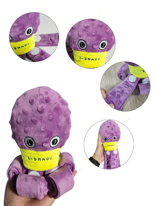 Plush Octopus Dog Snuffle Toy Interactive Puzzle Chew Toy