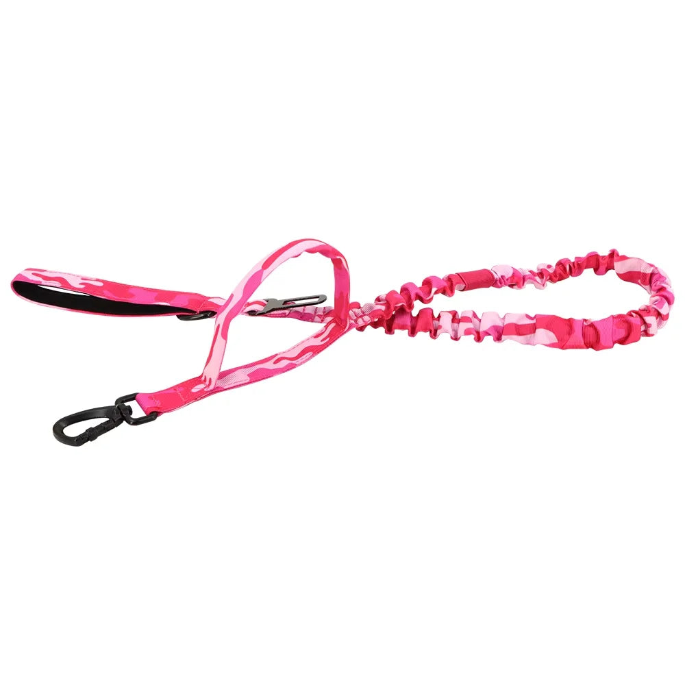 Petravel Adjustable Quick Release Double Handle Nylon Dog Leash