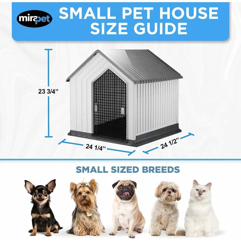 Premium Plastic Dog House For Cozy Indoor Outdoor Retreat
