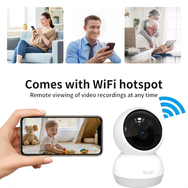 ALAGA Pet Camera With AI Tracking And Two Way Audio