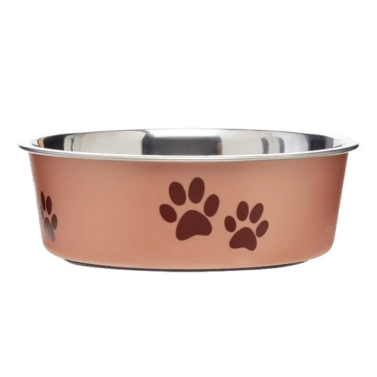 Premium Stainless Steel Slow Feed Dog Bowl Prevents Gulping Bloat