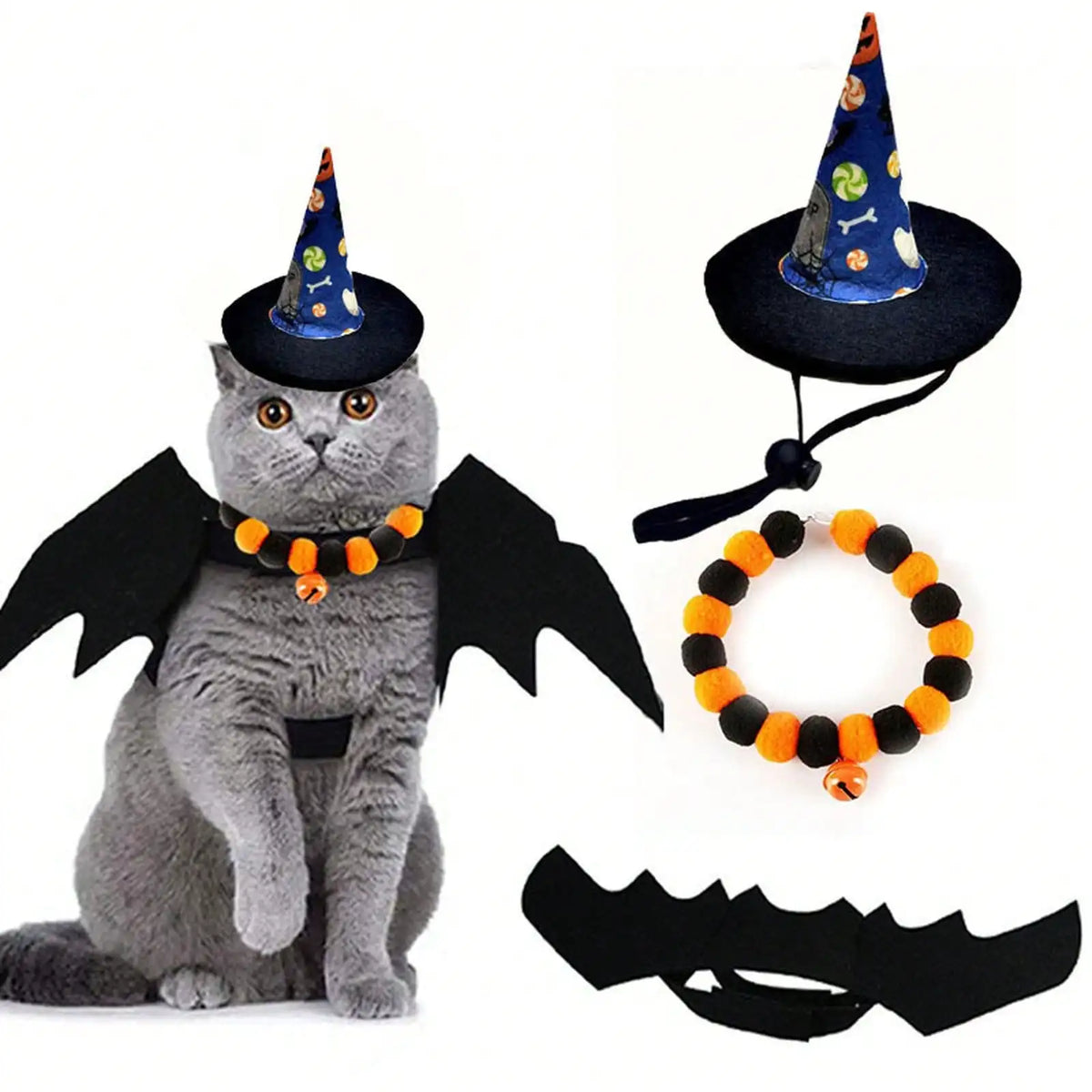 Premium Halloween Pet Costume And Accessory Set For Dogs