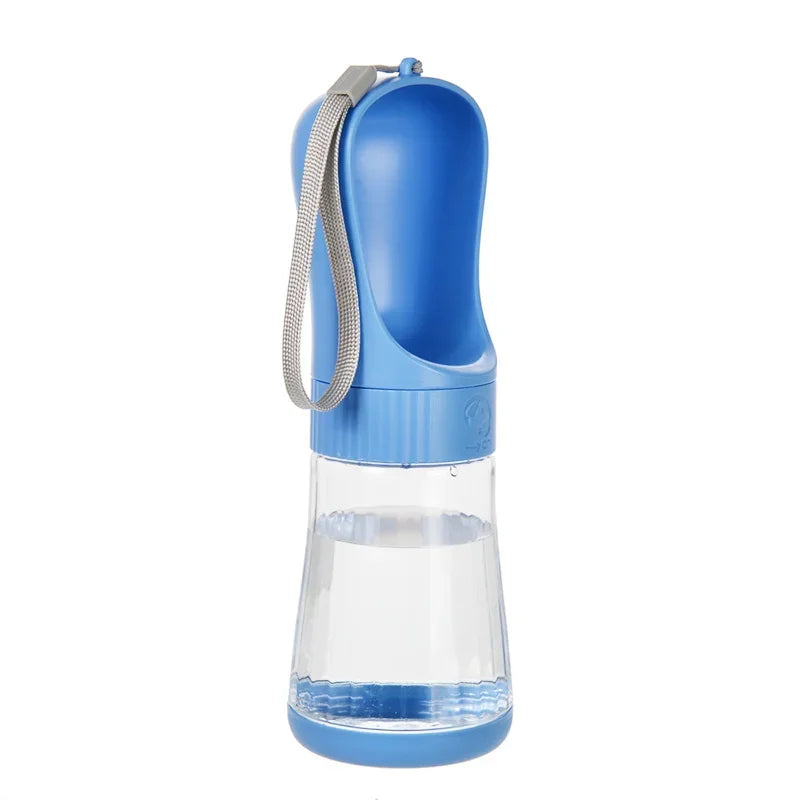 Glass Pet Water And Food Dispenser Bottle Portable For Dogs
