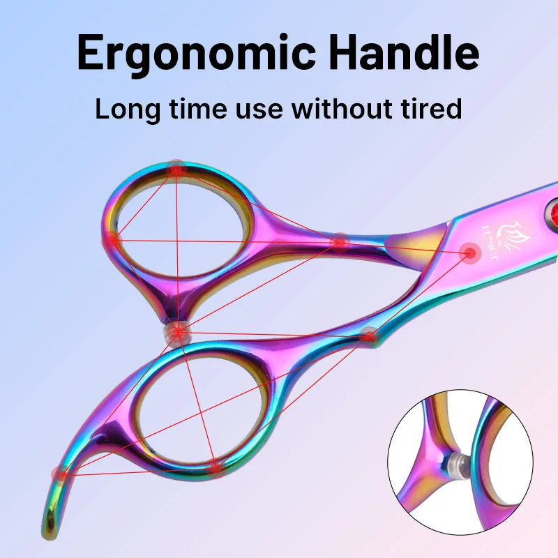 Fenice Stainless Steel Dog Grooming Scissors Professional Pet Shears Set