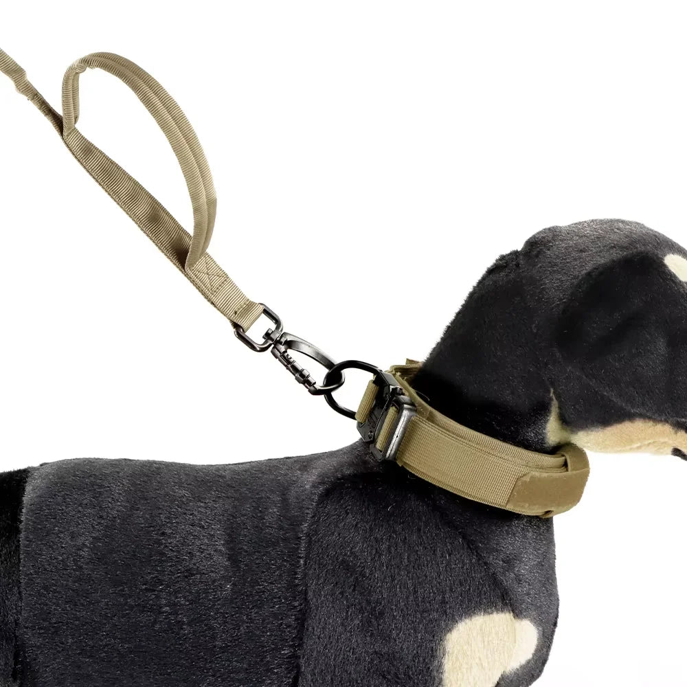 Petravel Adjustable Quick Release Double Handle Nylon Dog Leash