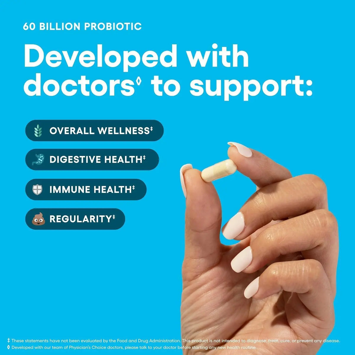 Advanced Probiotic Complex With Organic Prebiotics For Digestive Health