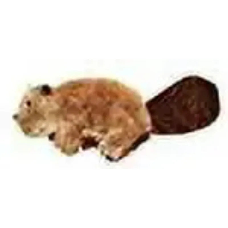 Plush Fleece Beaver Dog Toy Featuring Reliable Inner Squeaker
