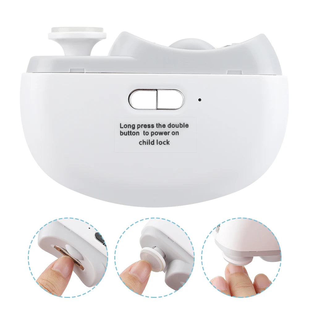 Ms.Dear Electric Baby Nail Clippers With Anti Splash Manicure Trimmer