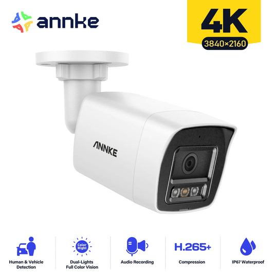 Annke 8Mp 4K H D I p N e t w o r k B u l l e t S e c u r i t y C a m e r a