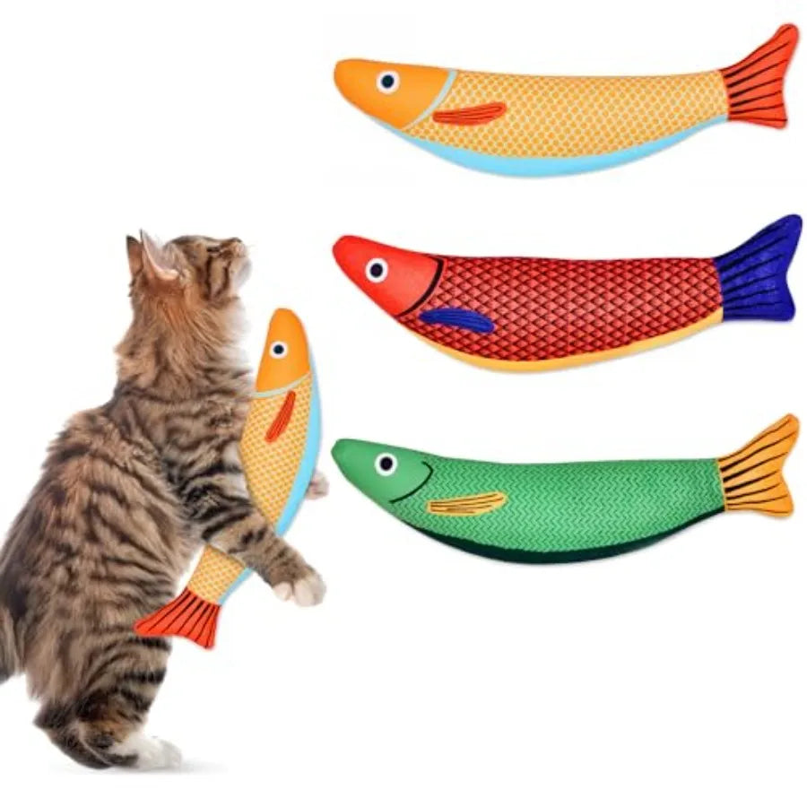 Interactive Catnip Chew Toys With Rattle Sound for Indoor Cats