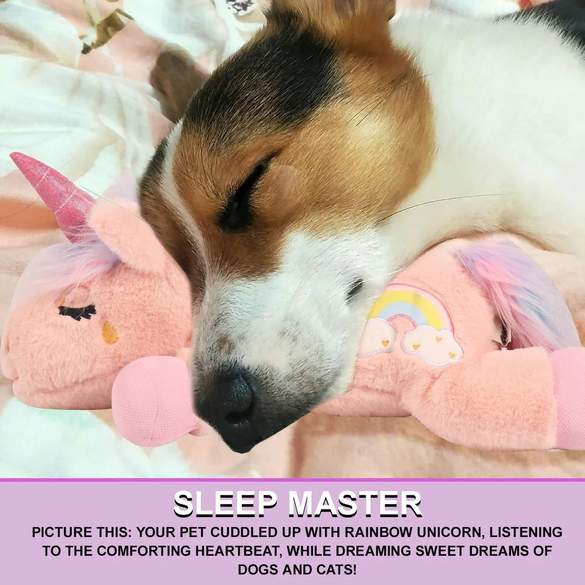Calming Heartbeat Plush Dog Toy With Puppy Anxiety Relief Aid