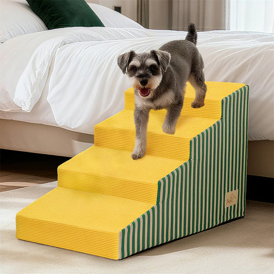 High Density Foam Dog Stairs With Removable Washable Cover