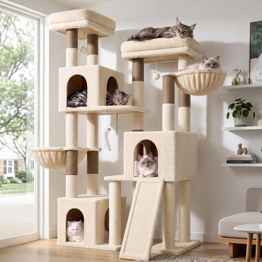 Globlazer Multi Level Cat Scratching Tower With Sisal Posts