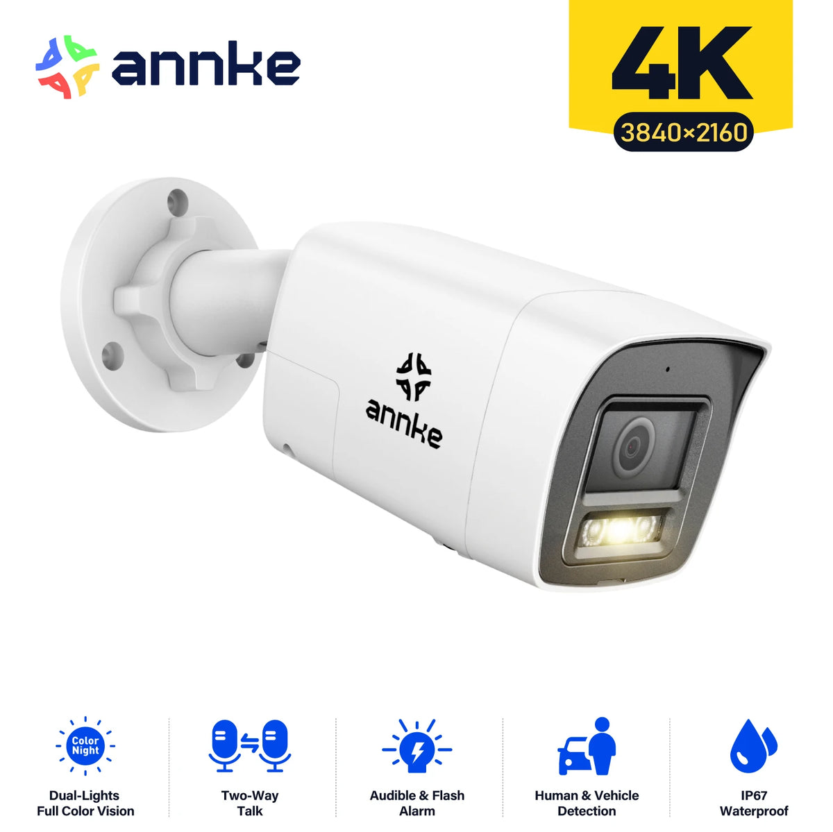 Annke 8Mp 4K H D I p N e t w o r k B u l l e t S e c u r i t y C a m e r a