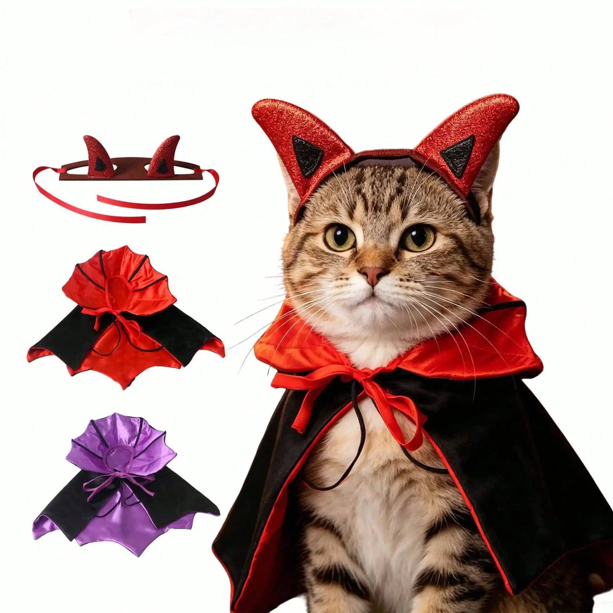 Halloween Bat Pet Cloak Cosplay Cape Shawl For Cats And Dogs