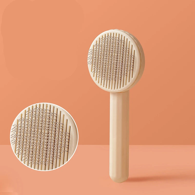 Self Cleaning Pet Hair Removal Slicker Brush For Cats