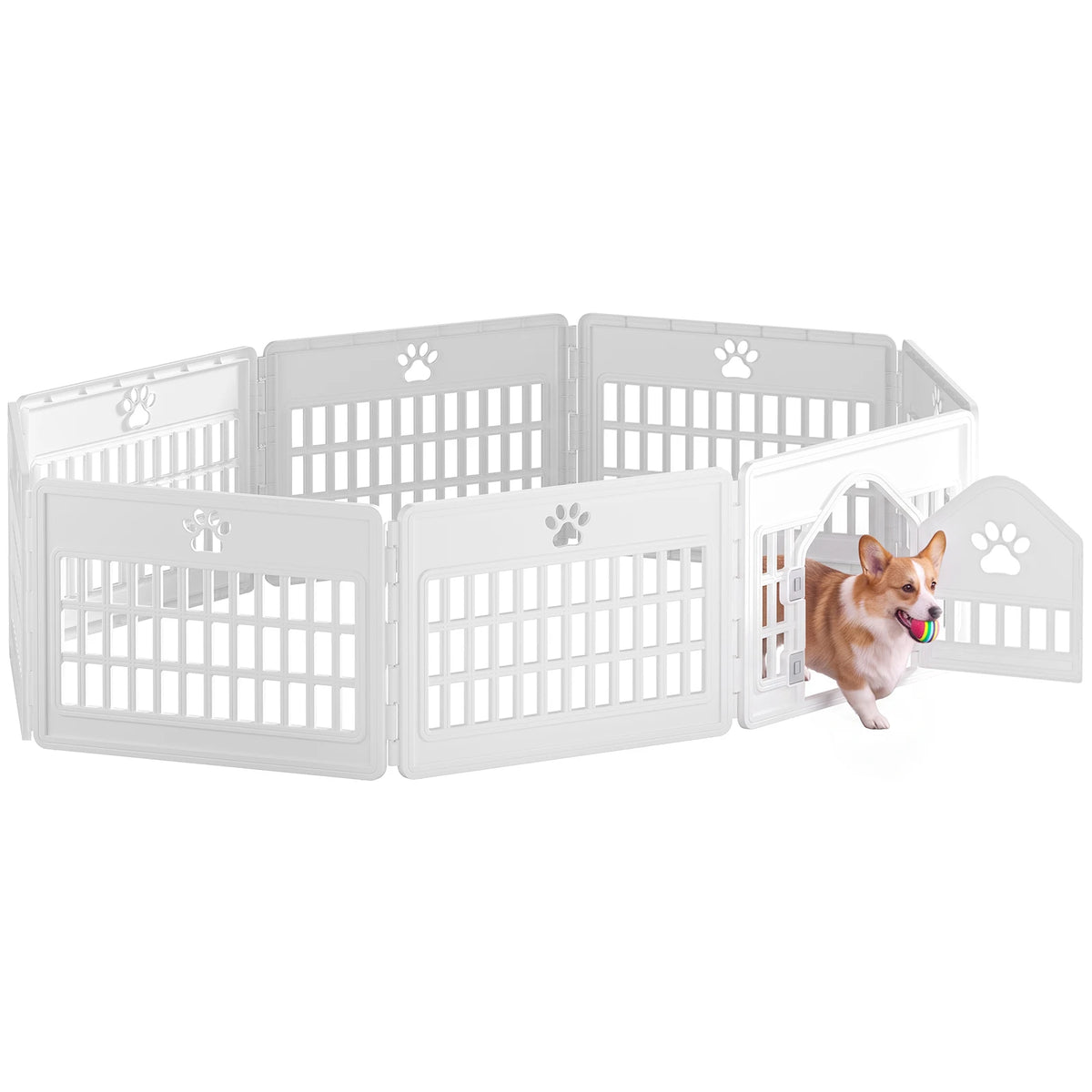 Jhk Expandable Dog Playpen Portable Durable Pet Fence Indoor Outdoor