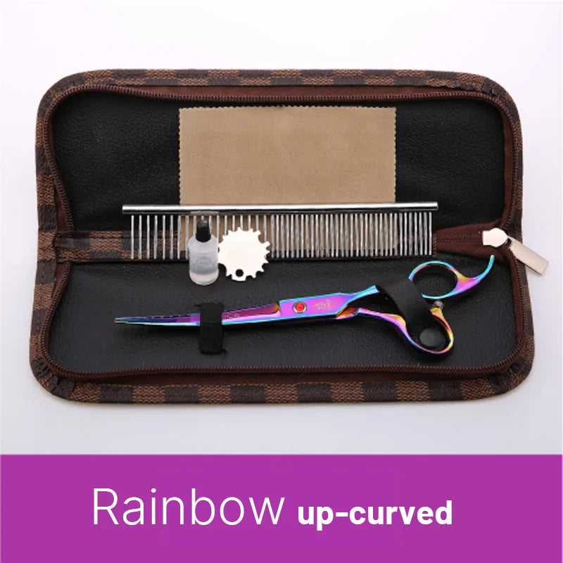 Fenice Stainless Steel Dog Grooming Scissors Professional Pet Shears Set