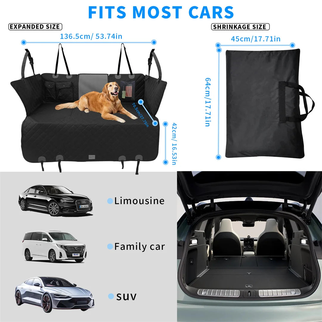 BINGOPAW Waterproof Dog Car Seat Cover And Extender For Pets