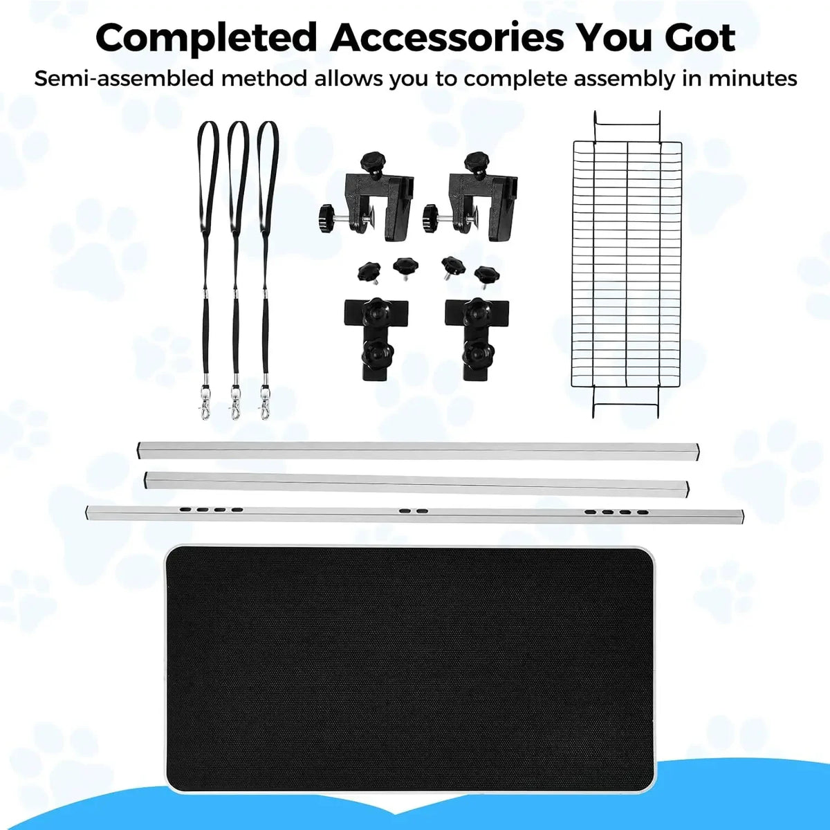 Garvee Professional Foldable Stainless Steel Dog Grooming Table