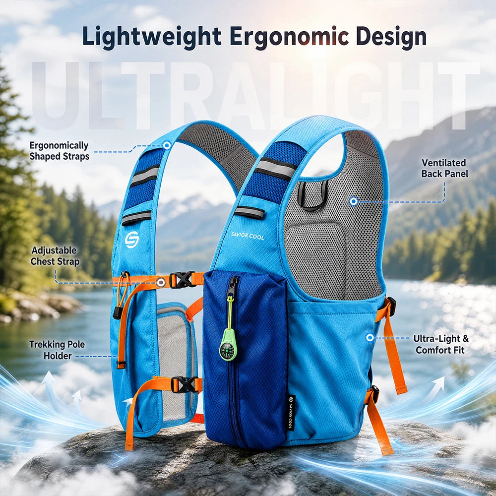 Cooling Tactical Vest With Constant Temperature Control And Water Bladder
