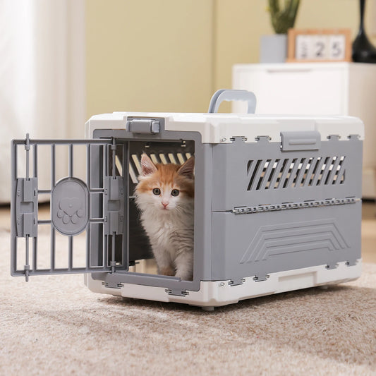 PAWZ Road Foldable Pet Carrier With Secure Lock Door For Travel