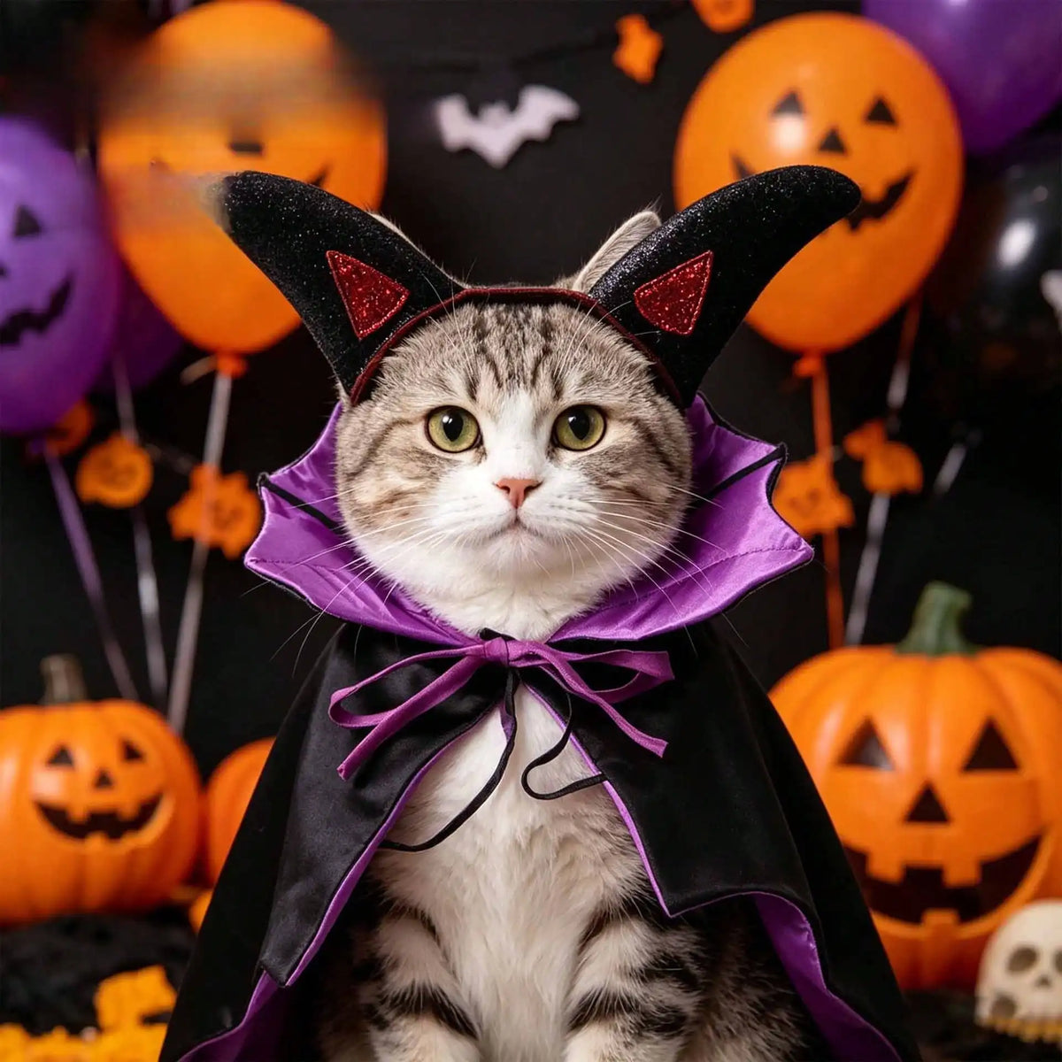 Halloween Bat Pet Cloak Cosplay Cape Shawl For Cats And Dogs