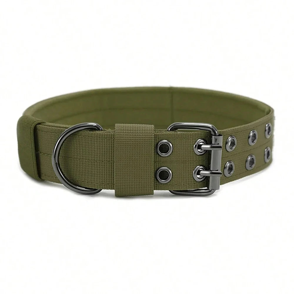 Durable Nylon Tactical Dog Collar for Training and Outdoor Use
