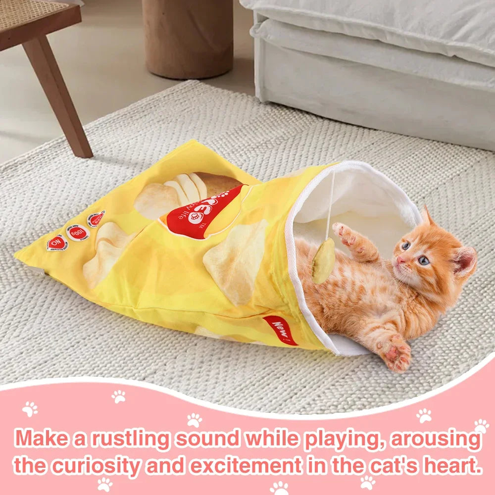 Collapsible Cloth Cat Tunnel Interactive Pet Digging Toy