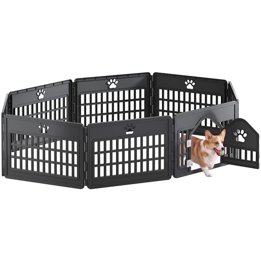 Jhk Expandable Dog Playpen Portable Durable Pet Fence Indoor Outdoor
