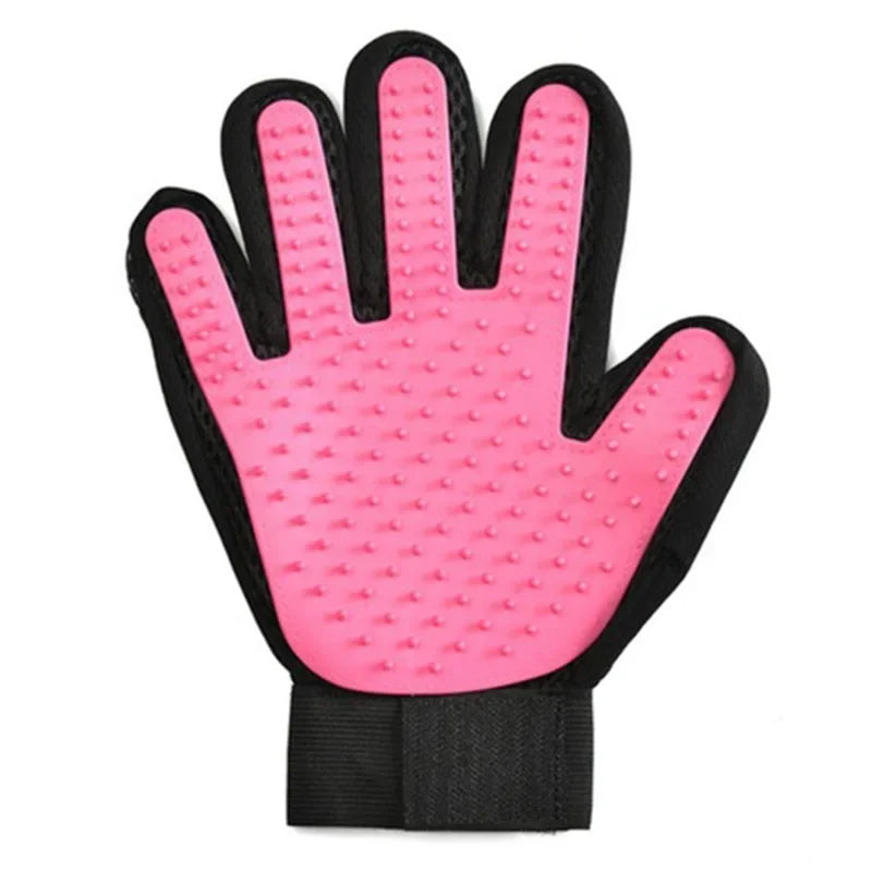Pet Grooming Glove for Hair Removal on Cats and Dogs