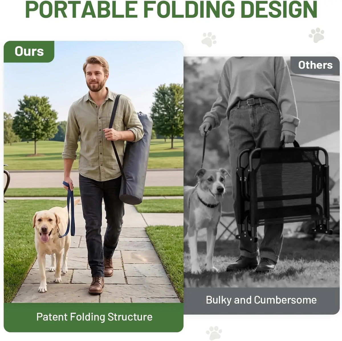 Foldable Elevated Cooling Dog Bed For Indoor And Outdoor Use