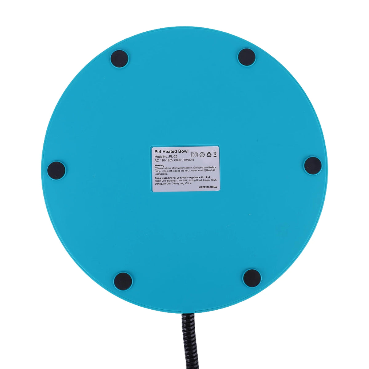 Atoutin Freeze Resistant Heated Electric Pet Water Bowl