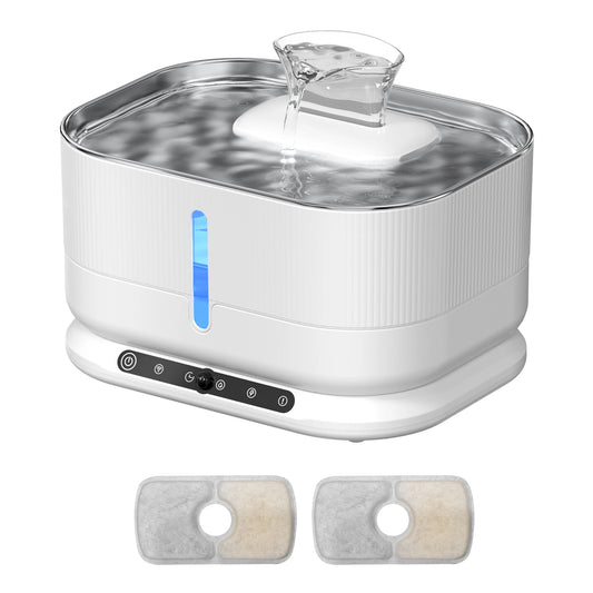 Cordless Rechargeable Cat Water Fountain With Automatic Water Circulation