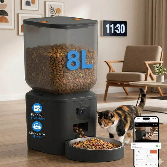 Furpipi Smart Feeder With HD Camera And WiFi App Control